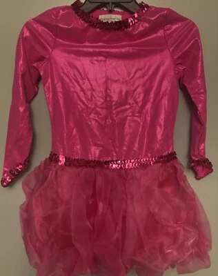 Hot Pink Flamingo Chasing Fireflies Halloween Costume Dress Bow Feathers - Image 1 of 4