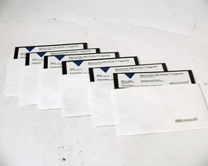Microsoft MS-DOS 5 Upgrade Operating System 6x 5.25 Floppy Disks - Picture 1 of 2