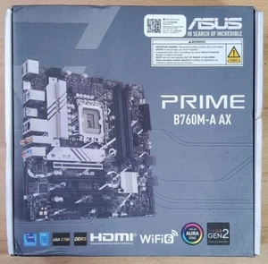 ASUS Prime B760M-A AX LGA 1700(Intel® 12th&13th Gen) microATX Motherboard - Picture 1 of 3