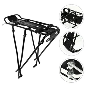 Rear Bicycle Pannier Rack Carrier Bag Luggage Cycle Mountain Bike Aluminum Alloy - Picture 1 of 12