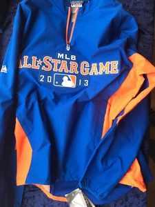 NWT~Majestic Mens Size Small 2013 MLB All Star Game Pullover Jacket NEW MLB AUTH - Picture 1 of 9