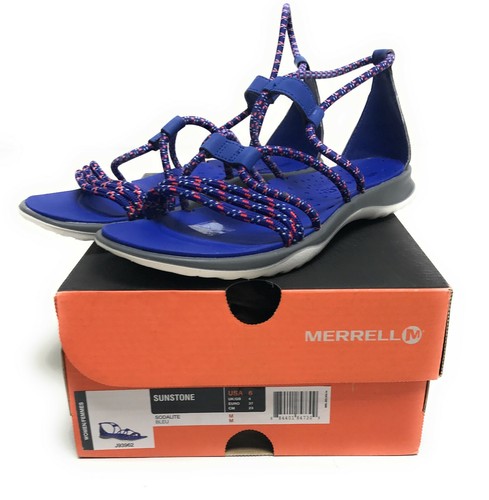 NEW BALANCE Merrell Sandali Sunstone Bungee multi cinturino Sodalight Blu da donna taglia US 6M