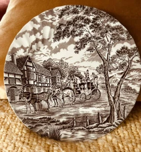 Myott Royal Mail Staffordshire Ware 9 1/2" Plate Horse & Carriage England - Picture 1 of 3