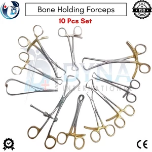 Bone Reduction clamps Bone Holding Forceps 10Pcs Orthopedic Surgical Instrument - Picture 1 of 10