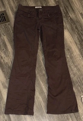 Pantalones marrones LEI Lowrise para mujer talla 7 - Y2K años 2000 Foto 1 de 4