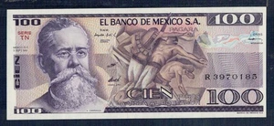 MÉXICO 100 Pesos 1981 Pick 74b Fior De Estampilla - Gian 12 - Bild 1 von 2