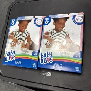 Paquete de 2 pañales de repuesto Hasbro Baby Alive caja JUMBO con 18 pañales nuevos en caja - Imagen 1 de 1