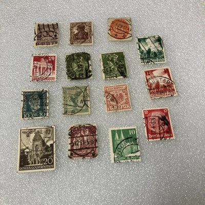 15 USED/HR Deutsches Reich/Germany Stamps; 1920- 1945; $1 Ships. A DEAL- LOOK! - Image 1 of 4