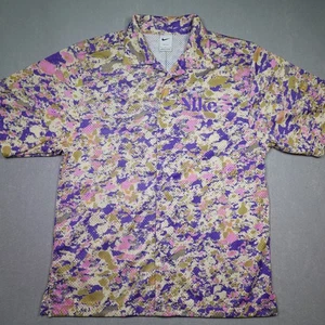 Camisa Nike Para Hombres Pequeña Camuflada Salpicaduras Trek Division LA Botones Malla Dri-Fit - Imagen 1 de 11