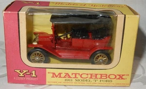 MATCHBOX LESNEY MOY MODELS OF YESTERYEAR Y1-2 1911 MODEL T FORD MINT IN MINT BOX - Picture 1 of 3