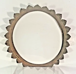 ANTIQUE BRASS SHADE CROWN RING FOR VICTORIAN HANGING LIBRARY OIL LAMP - Picture 1 of 7