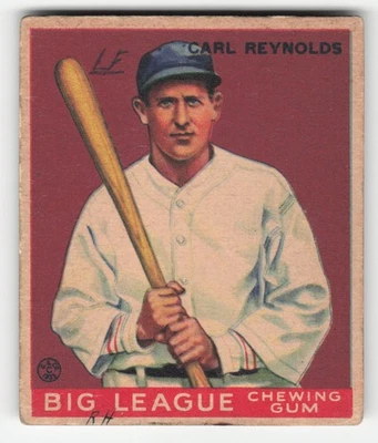 Carl Reynolds 1933 Goudey (R319) #120 St. Louis Browns Pr-Gd - Image 1 of 2