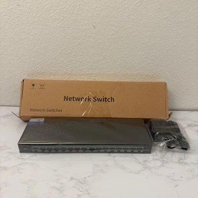 STEAMEO 16 Port Gigabit Switch, Easy Smart Managed Ethernet Switch Network Hub, - Image 1 of 4