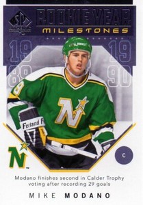 Mike Modano 18/19 UD SP Authentic Rookie Year Milestones #RYM-MO.