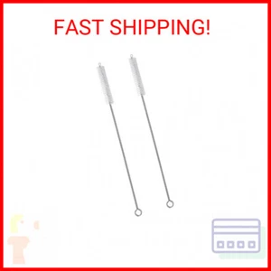 2 Drinking Straw Cleaning Brush LONG - Bristle Cleaner for Stainless Steel Drink - Picture 1 of 2