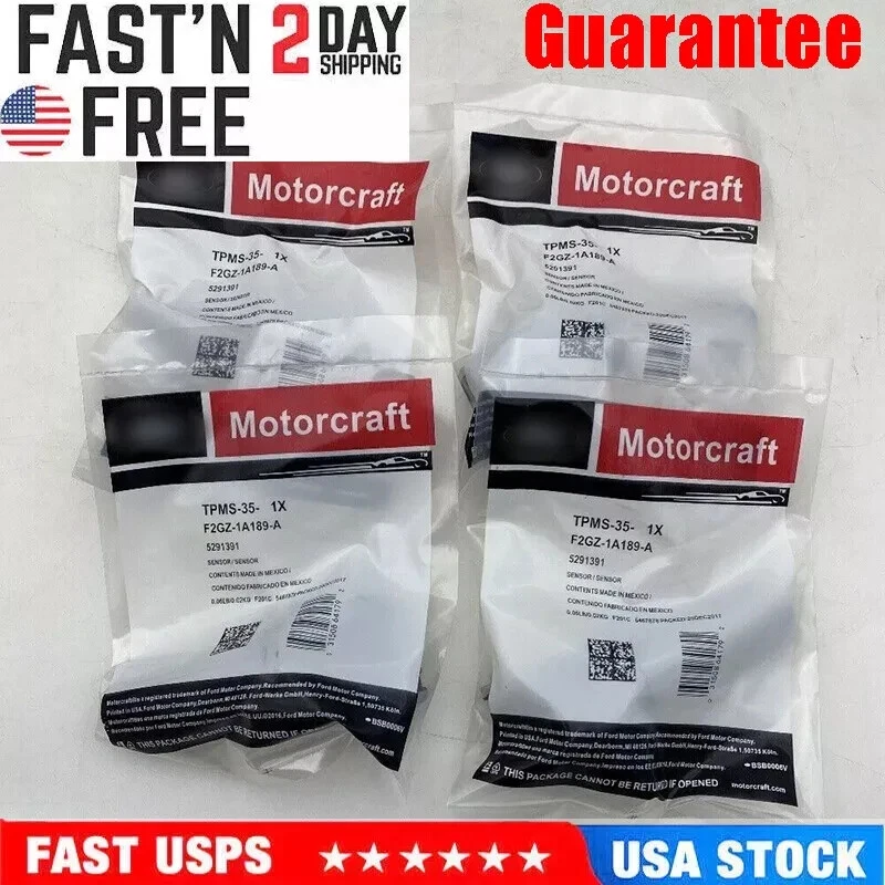 4X TPMS 35 OEM Tire Pressure Sensor F2GZ1A189AB For Ford F150 Explorer Mustang Foto 1 de 4