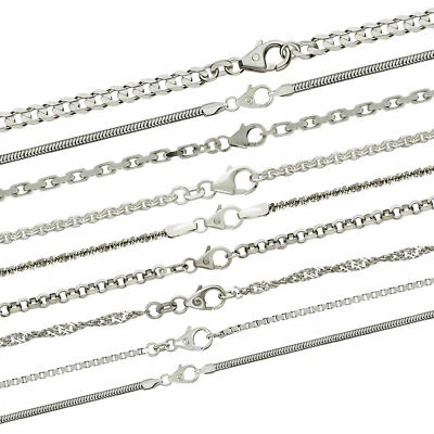 Massive 925 Silberkette Panzerkette Ankerkette Singapurkette Schlangenkette echt - Bild 1 von 4