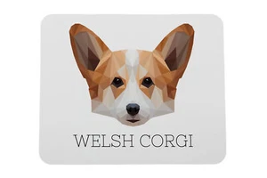 Pembroke Welsh Corgi geometrische onderlegger Art-Dog - Afbeelding 1 van 4