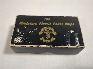 Vintage Pleasantime Games Miniature Plastic Poker Chips 7/8" No 1910 Gambling - Picture 1 of 4