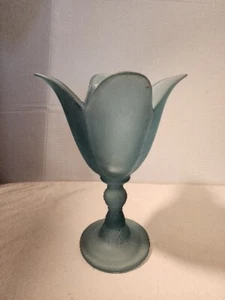 Petalo di vetro riciclato vetro tulipano in vetro ecoglass blu made in Spain - Foto 1 di 10