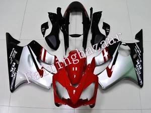 Kit de carenado de carrocería de inyección ABS para CBR600 F4i 2004-2007 rojo plateado negro - Imagen 1 de 6