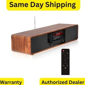 KEiiD CD Player with Speakers Bluetooth for Home Stereo System Boombox Yellow