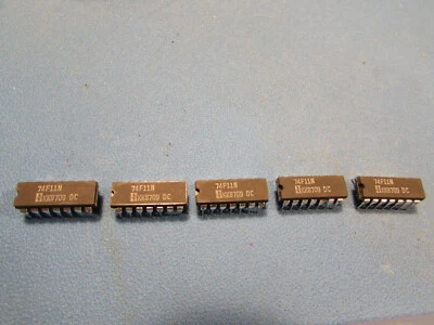 74F11N Genuine SIGNETICS AND Gate 3 Channel 14-PDIP IC (5 pieces) SHIPS NOW USA - Image 1 of 3