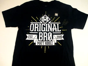 Matt Riddle Tee Shirt Original Bro 2015 Youth Medium NXT WWE Autographed NEW - Picture 1 of 9