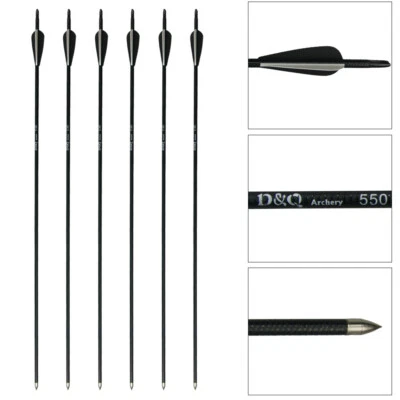 31" Archery Fiberglass Arrows Practicing Hunting Recurve Compound Bow Quiver - Image 1 of 4