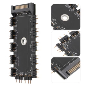 RGB Fan Hub Professioneller Lüfter-Hub-Controller Fan-Controller-Hub - Photo 1/12