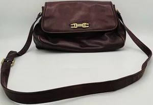 Bolso de Mano/Bolso de Hombro de Cuero Etienne Aigner DE COLECCIÓN - Color Vino Tinto - Imagen 1 de 11