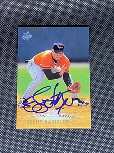 Jerry Hairston Jr. Orioles Signed Auto 1999 Topps Stadium Club Card #148 ~ COA - Picture 1 of 3