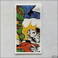 Brooke Bond Tea Card Teenage Mutant Hero Turtles 1990 #4 Turtle m Hippo (CC71)