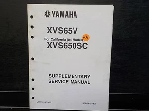 YAMAHA XVS65V  (CAL) XVS650SC       SERVICE MANUAL SUPPLEMENT  (Y252) - Bild 1 von 2