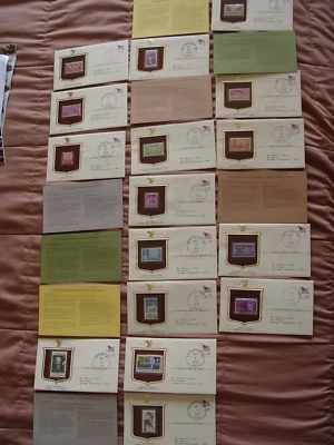 Historic Stamps of America, Lot of 19 Envelopes 1931-1969 Stamp Issue Dated 1978 - Image 1 of 4