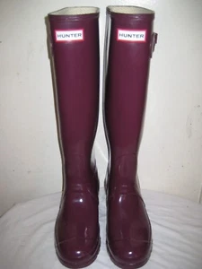 Hunter Original Gloss W23616 Rain Boots Size EUR 39 US M 7 / 8 F. - Picture 1 of 12