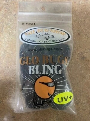 Hilo Glo Bugs Bling, 5', 5/16" de diámetro, negro Foto 1 de 2