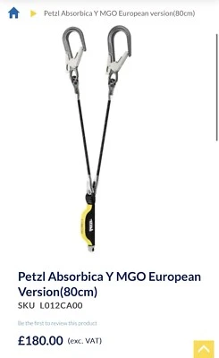 Petzl Absorbica Energy Absorbing lanyard With MGO Connectors/europen  - Image 1 of 3