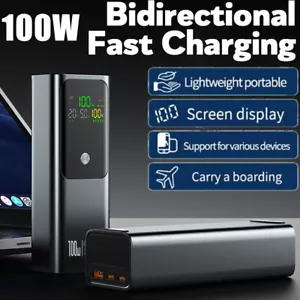 Power Bank, 100W 50000mAh Powerbank PD Klein Aber Stark für Laptop Phone Tablet - Bild 1 von 22