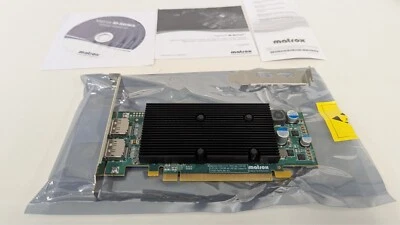 Matrox M9128 LP 1GB PCIe Graphics Card – Dual DisplayPort – Low Profile - Image 1 of 4