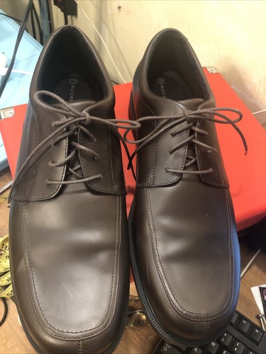 ROCKPORT Uomo US 13 Adidas adiPRENE Cuscino Grembiule Punta Oxford Pelle Marrone