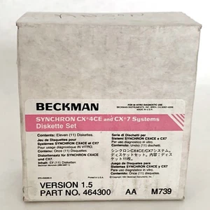 Beckman Synchron CX 4CE and CX 7 Systems Diskette Set Version 1.5 Part 464300 - Picture 1 of 5
