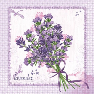 Serpientes decoupage de papel para almuerzo europeas dos individuales - CAMPO LAVANDA - Imagen 1 de 10