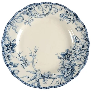 222 Fifth Adelaide Blue and White Dinner Plate 10520231 - Picture 1 of 1