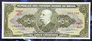 BRASILIEN 1962 - 5 CRUZEIROS - GEM UNC - Bild 1 von 2