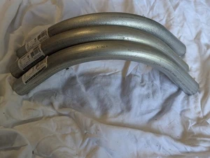 Set Of 3 EMT Conduit Elbow Galvanized Steel 1 Inch 90 Degree - Picture 1 of 3