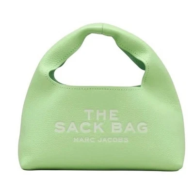 Bolso MARC JACOBS The Sack Mini Cartera de Cuero Verde con Bolsa Nuevo sin Etiquetas Foto 1 de 4