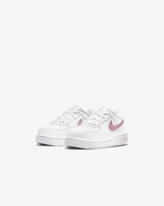 Nike Force 1 CZ1691-104 Sneakers Toddler Pink Glaze Leather Lifestyle Shoes - Picture 1 of 35