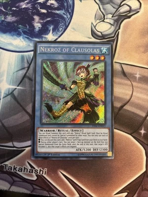 (YCL) Yugioh Card Nekroz of Clausolas THSF-EN013 SECRET RARE 1st Edition VLP - Image 1 of 2