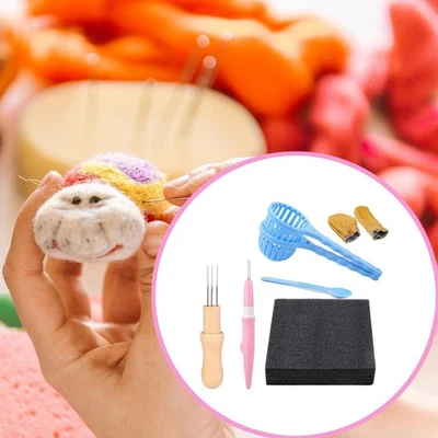 Needle Felting Kit Finger Guards Felting Starter Kits for Stitching Applique - Image 1 of 4